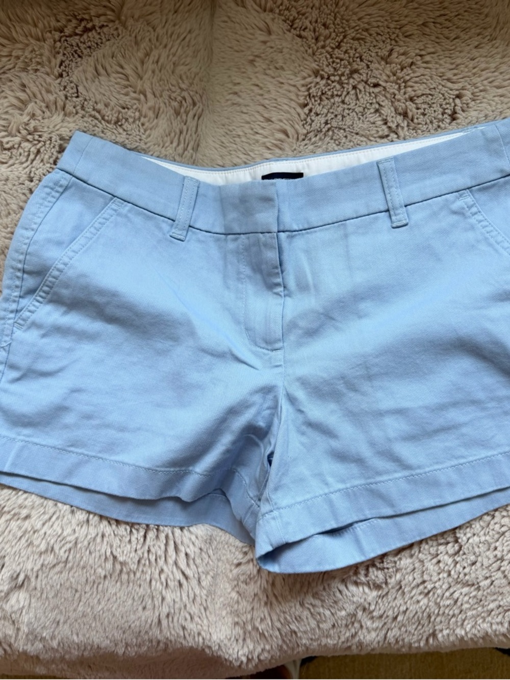 J. Crew Light Blue Women's Cotton Blend Shorts
